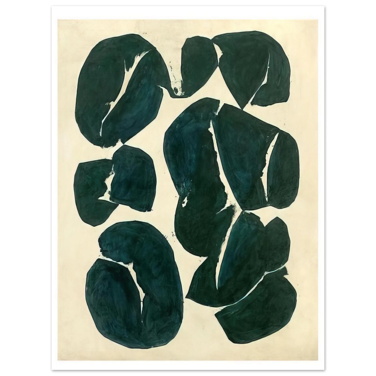 Simon Hantai - Meun - 1968  75x100 cm / 30x40inches Fine Art Poster