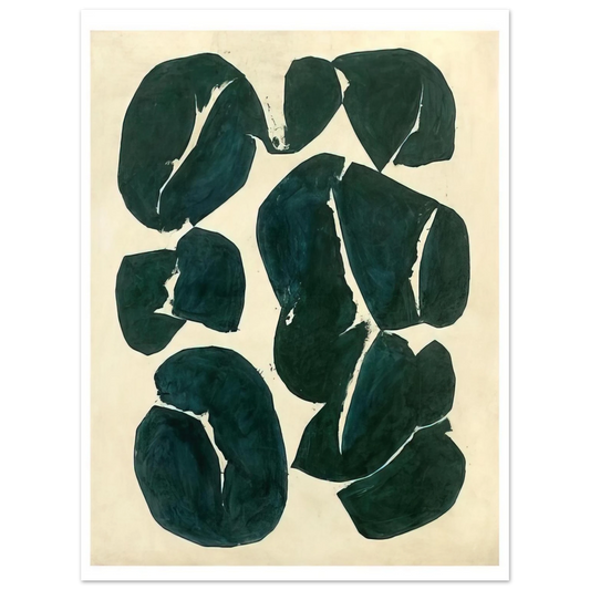 Simon Hantai - Meun - 1968  75x100 cm / 30x40inches Fine Art Poster