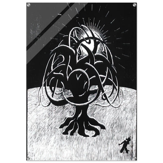 TWON TREE - MC Escher Acrylic Print - 70x100 cm / 28x40″ inches | Maurits Cornelis Escher Prints