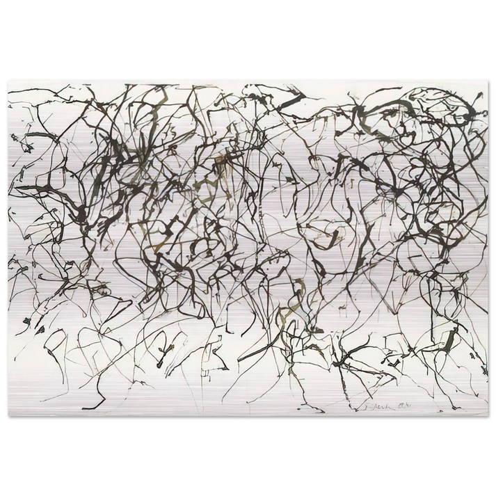 St. Barts 10 - 1991 - Brice Marden Brushed Aluminum Print - 70x100 cm / 28x40 inches | Brice Marden Aluminum Print | Brice Marden Prints