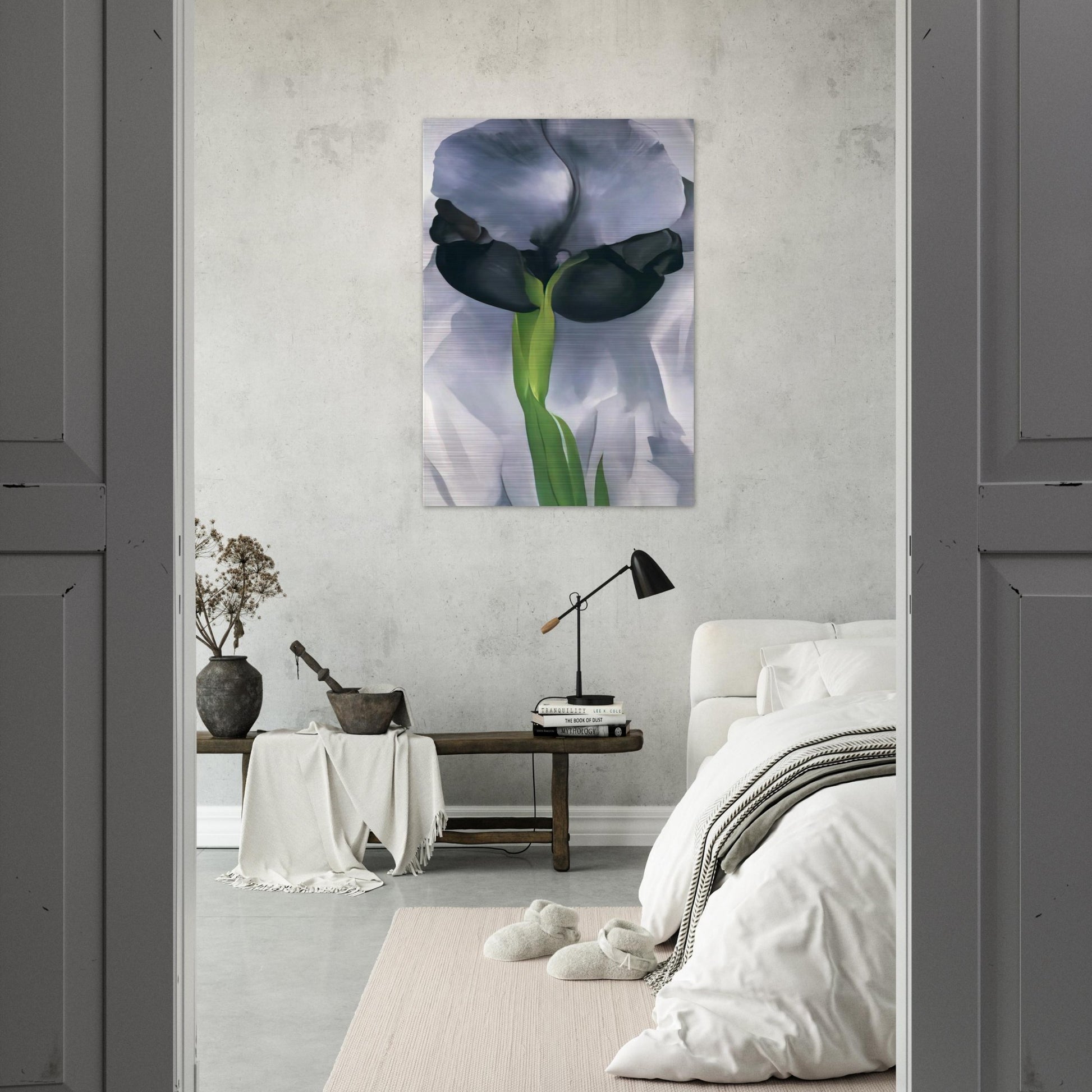 Iris 7 - Georgia O'Keeffe Brushed Aluminum Print - 70x100 cm / 28x40 inches | Georgia O'Keeffe Aluminum Print | Georgia O'Keeffe Prints