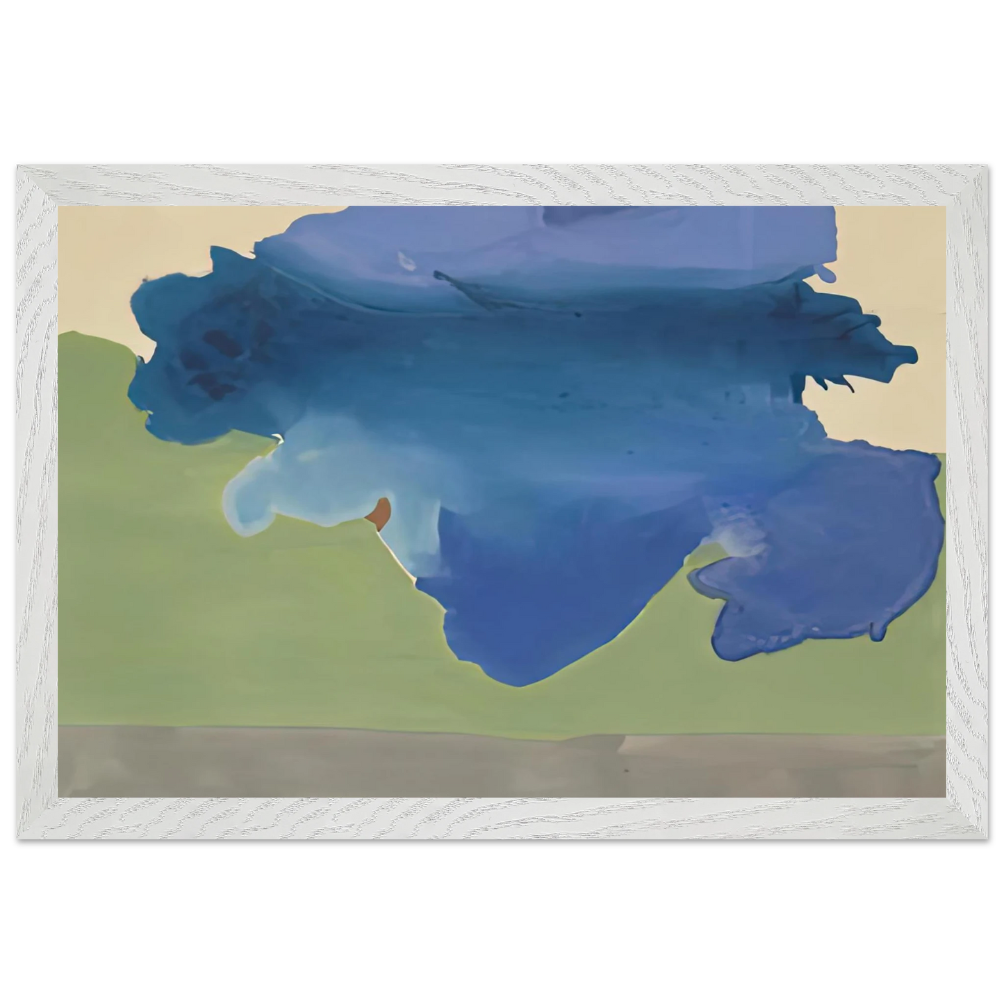 Helen Frankenthaler - The Bay, 1963- Wall Art - 60x80 cm / 24x32 inches - Fine Art Poster-canvas - -