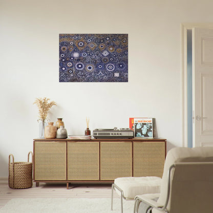 Night Landscape - Richard Pousette-Dart Brushed Aluminum Print - 70x100 cm / 28x40 inches | Richard Pousette-Dart Aluminum Print | Richard Pousette-Dart Prints