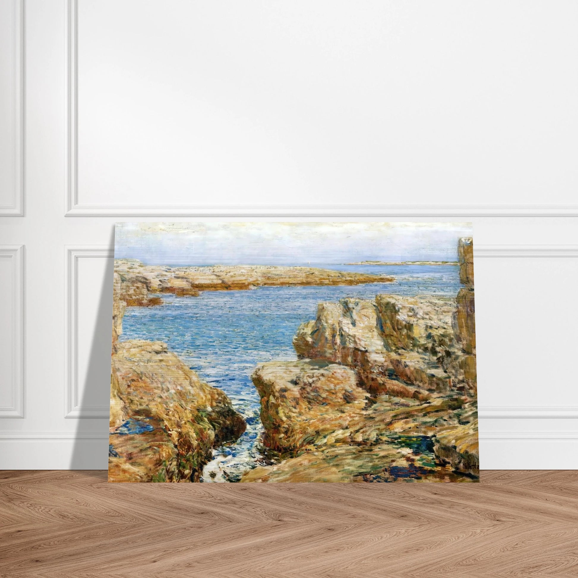 Coast Scene, Isles of Shoals - Childe Hassam Brushed Aluminum Print - 70x100 cm / 28x40 inches | Childe Hassam Aluminum Print | Childe Hassam Prints