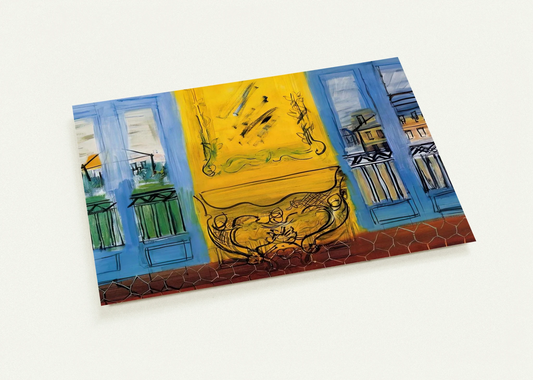CONSOLE WITH TWO WINDOWS 1948 By Raoul Dufy Pack of 10 Post Cards | Raoul Dufy Post Cards | A6 (10.5 x 14.8 cm) - 4.1 x 5.8 inches
