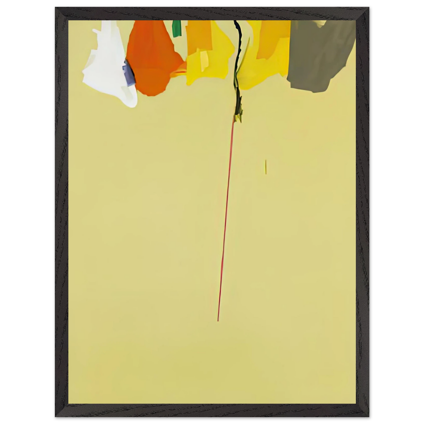 Helen Frankenthaler - Rapunzel, 1974- Wall Art - 30x40 cm / 12x16 inches - Premium Wooden Framed Poster With Fine Art Paper-canvas - White frame