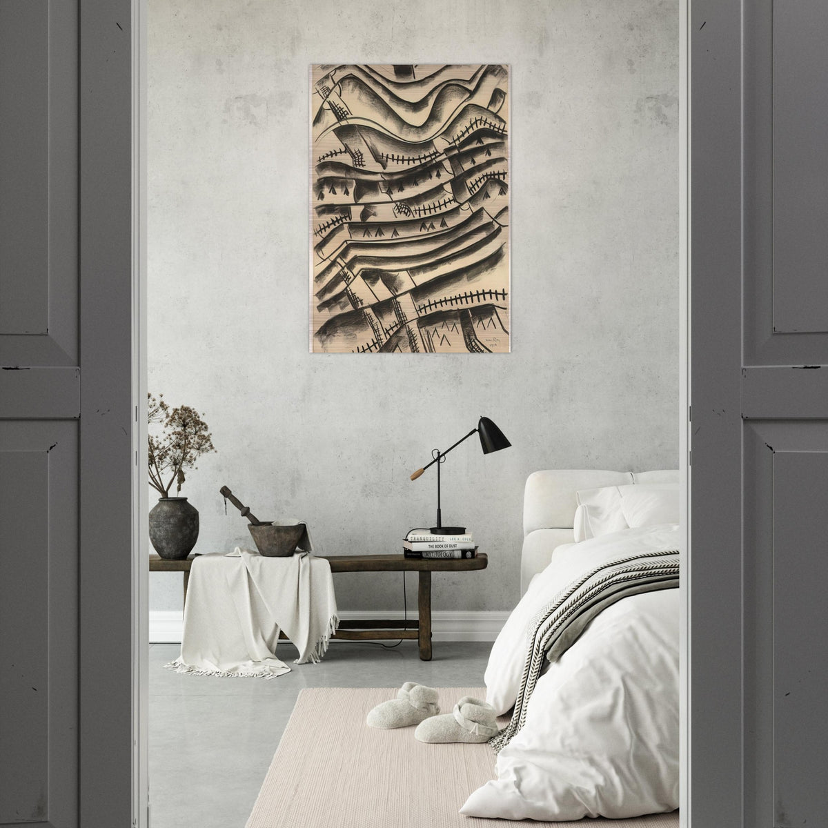 RIDGEFIELD LANDSCAPE - Man Ray Brushed Aluminum Print - 70x100 cm / 28x40 inches | Man Ray Aluminum Print | Man Ray Prints