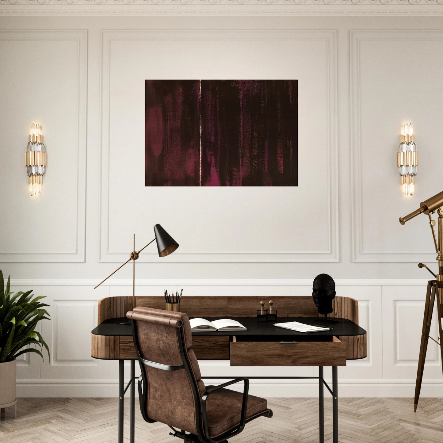 Untitled 2 - Barnett Newman Brushed Aluminum Print - 70x100 cm / 28x40 inches | Barnett Newman Aluminum Print | Barnett Newman Prints