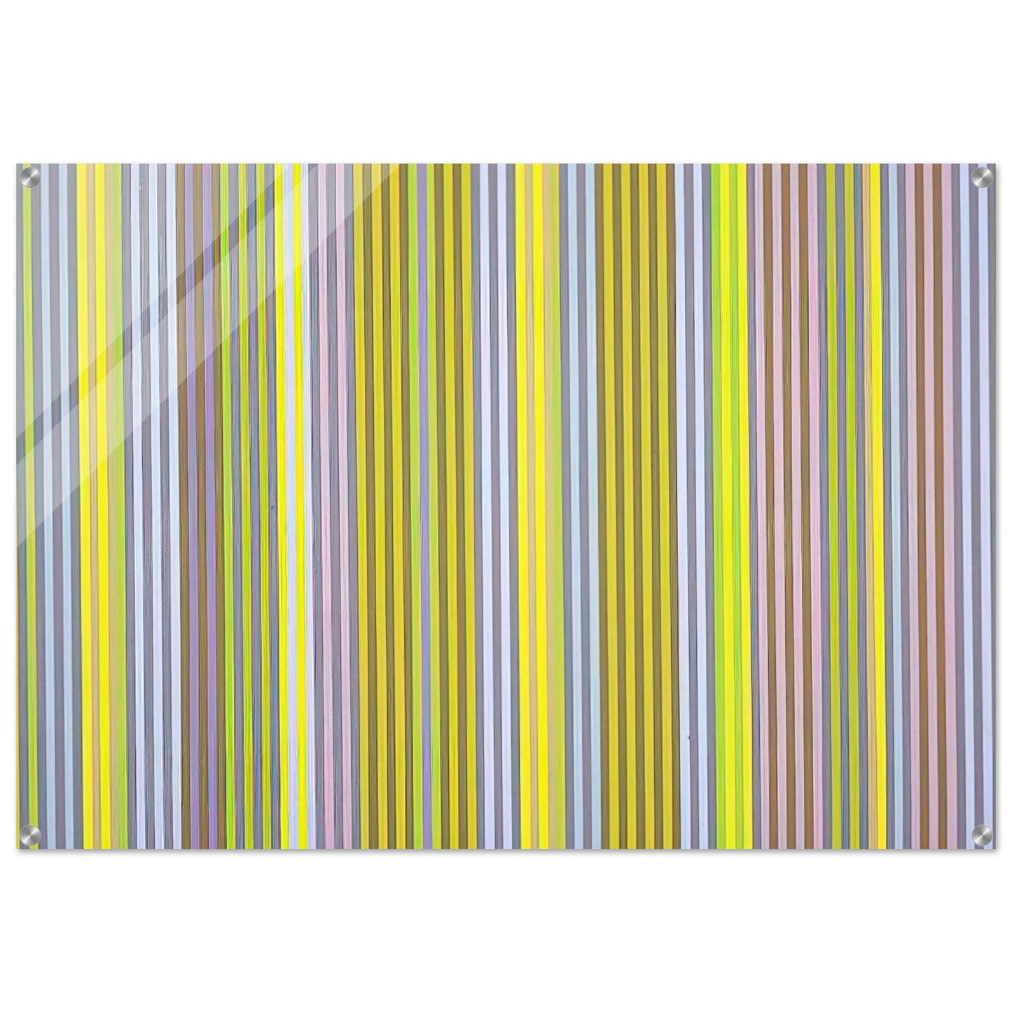 Black Popcorn - 1969 - Gene Davis Acrylic Print - 70x100 cm / 28x40″ inches