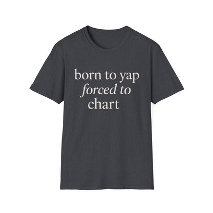 Né pour aboyer, condamné à dessiner des cartes, T-shirt drôle pour infirmières, cadeau humoristique médical pour IA, IA, IA, T-shirt pour amoureux des chiens