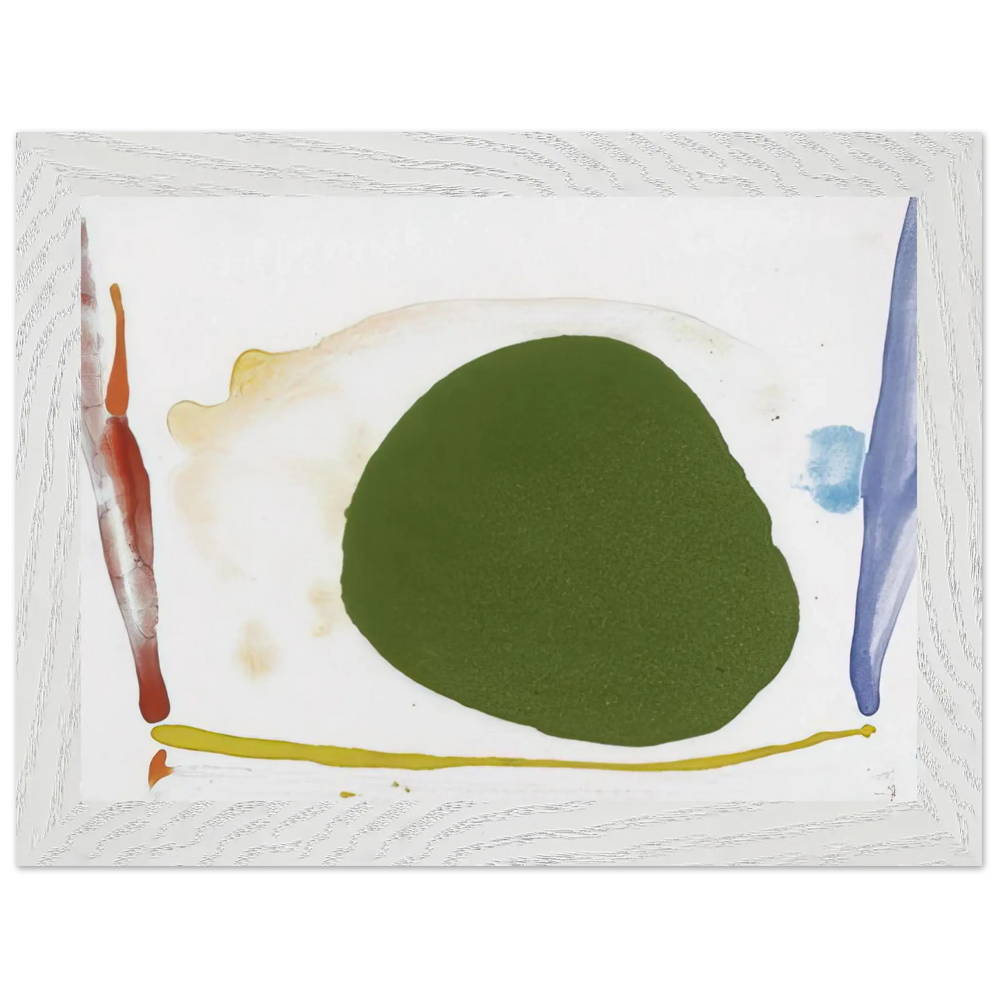 Helen Frankenthaler - Thanksgiving Day - 1973 Wall art - 70x100 cm / 28x40 Inches - Premium Wooden Framed Poster With Fine Art Paper - Wood frame