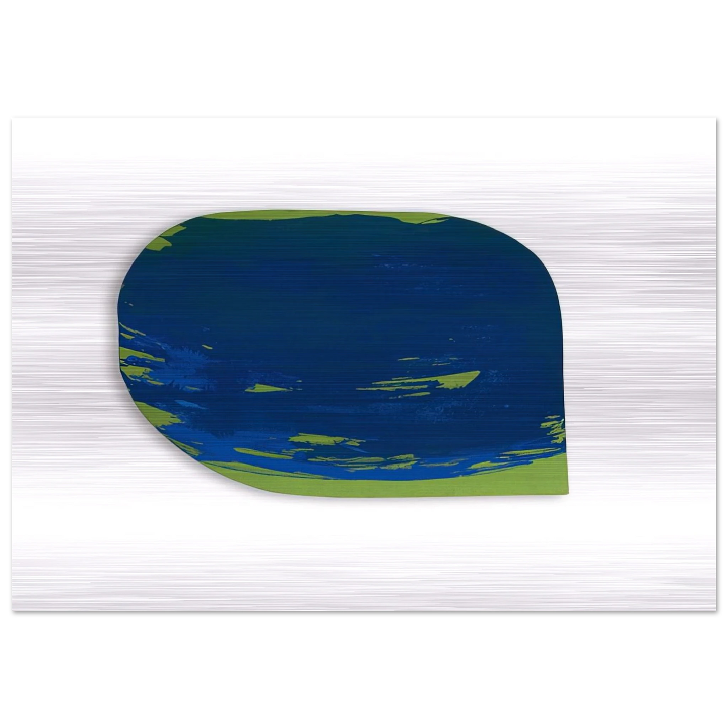 Blau auf Grün - 1965 - Blinky Palermo Brushed Aluminum Print - 70x100 cm / 28x40 inches | Blinky Palermo Aluminum Print | Blinky Palermo Prints