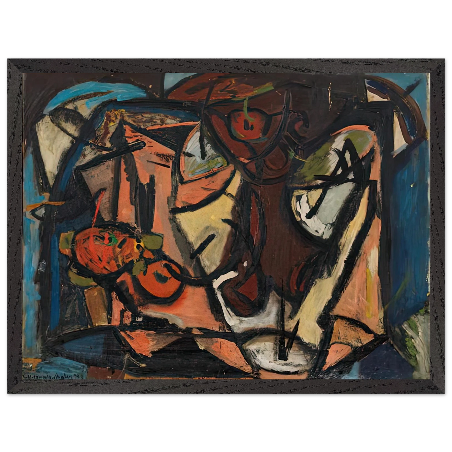Helen Frankenthaler - Still Life, 1948- Wall Art - 30x40 cm / 12x16 inches - Fine Art Poster-canvas - -