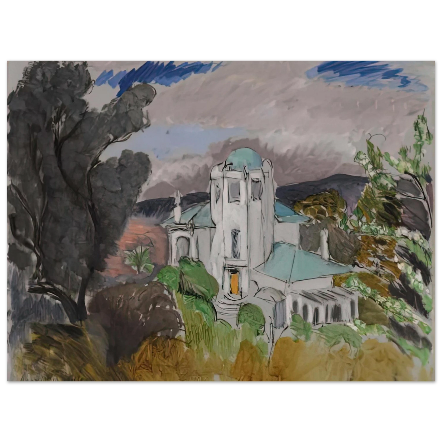 Henri Matisse - BLUE VILLA 1918  75x100 cm / 30x40inches Fine Art Poster