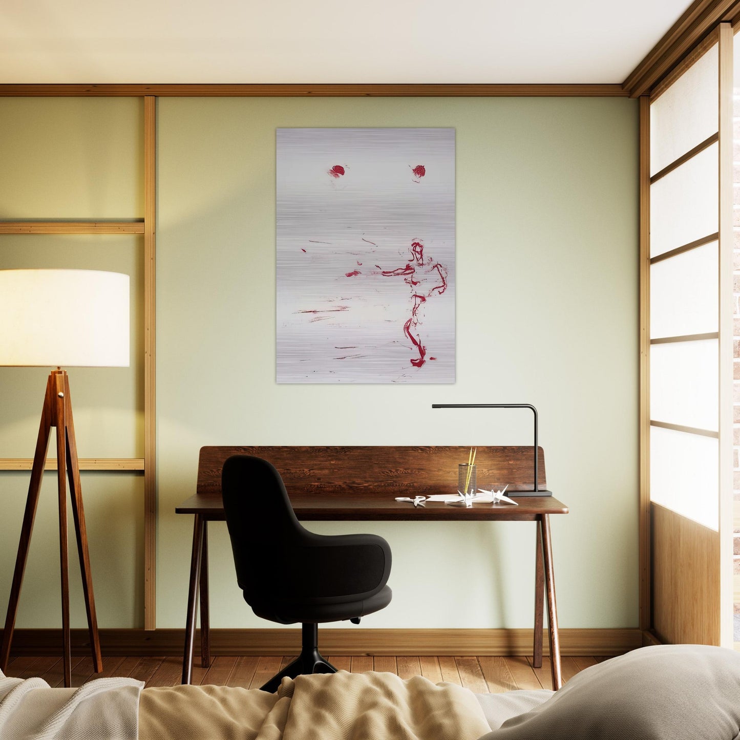 RED DANCE 1986 - Susan Rothenberg Brushed Aluminum Print - 70x100 cm / 28x40 inches | Susan Rothenberg Aluminum Print | Susan Rothenberg Prints