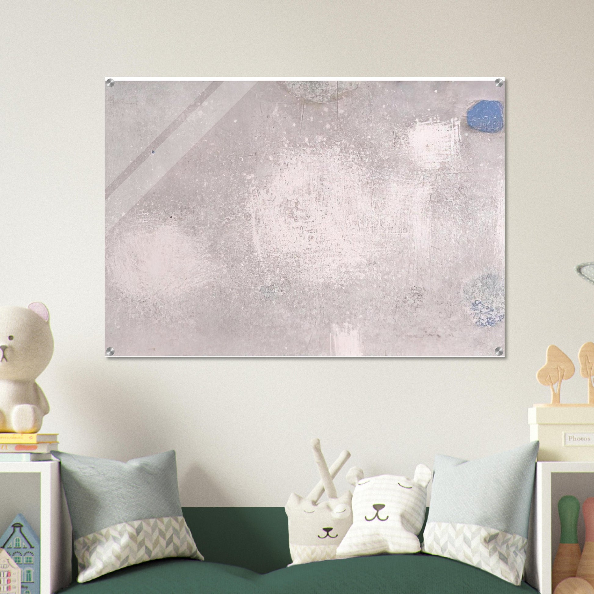 ABSTRACTO EN GRISES Y AZULES 1956 - Luis Feito Acrylic Print - 70x100 cm / 28x40″ inches | Luis Feito Wall Art | Luis Feito Prints