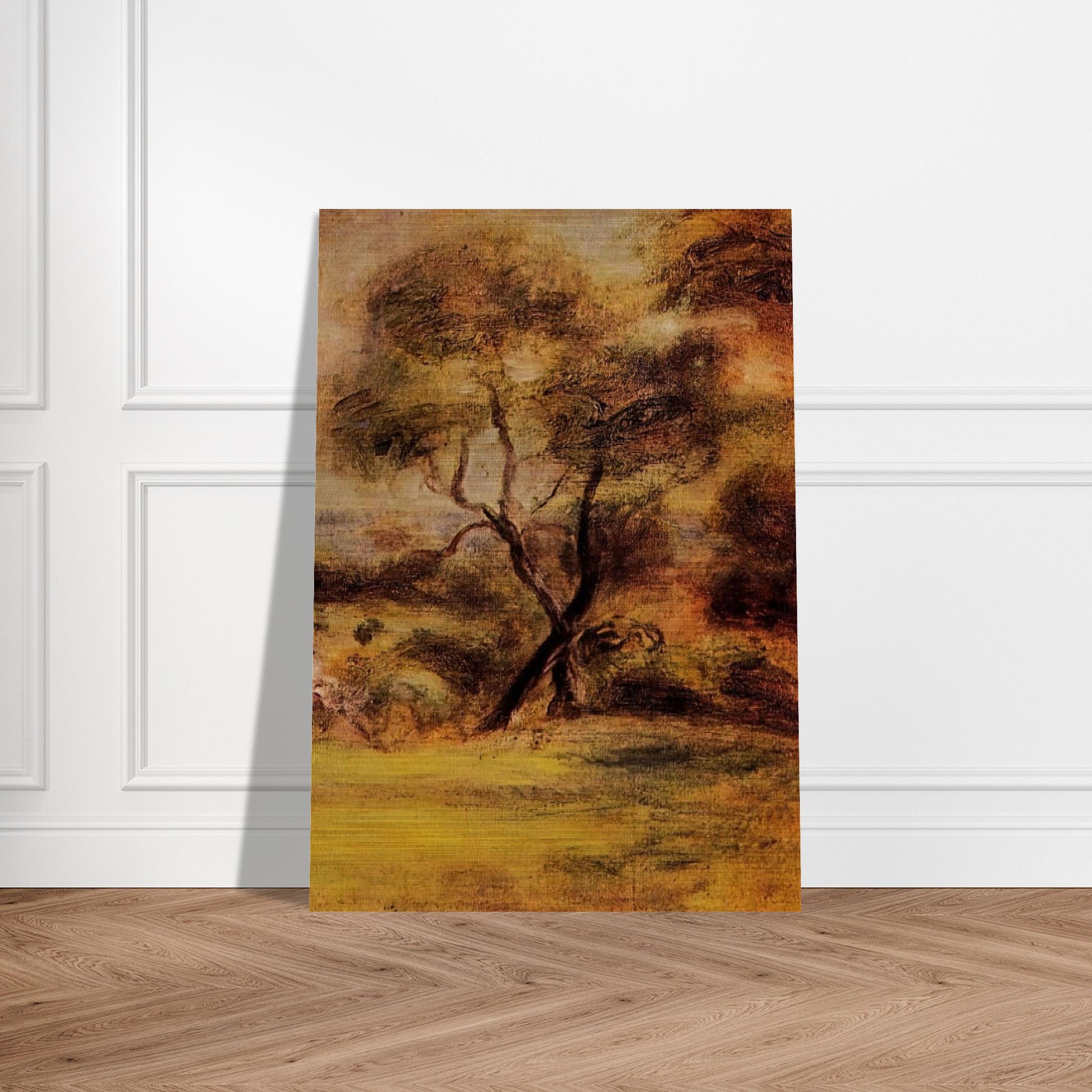 A Walk by the Sea - Pierre-Auguste Renoir Brushed Aluminum Print - 70x100 cm / 28x40 inches | Pierre-Auguste Renoir Aluminum Print | Pierre-Auguste Renoir Prints