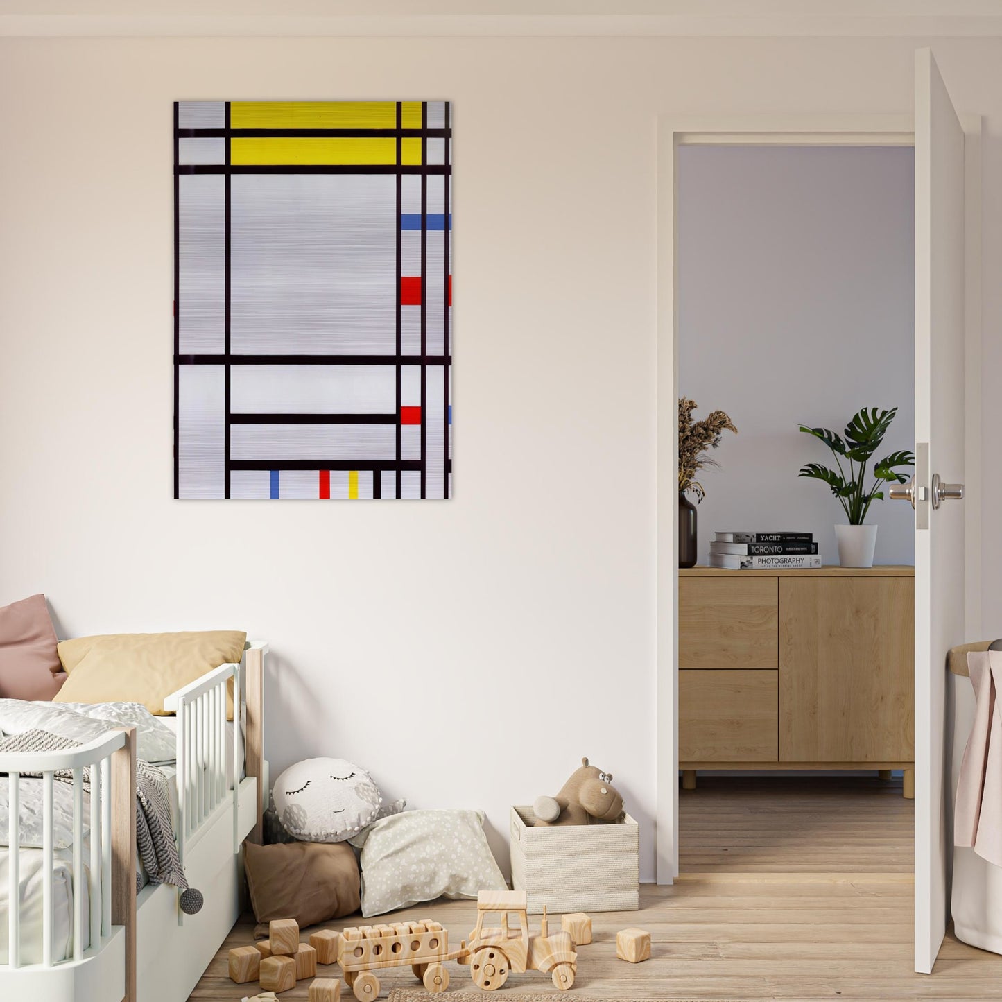 Place de la Concorde - Piet Mondrian Brushed Aluminum Print - 70x100 cm / 28x40 inches | Piet Mondrian Aluminum Print | Piet Mondrian Prints