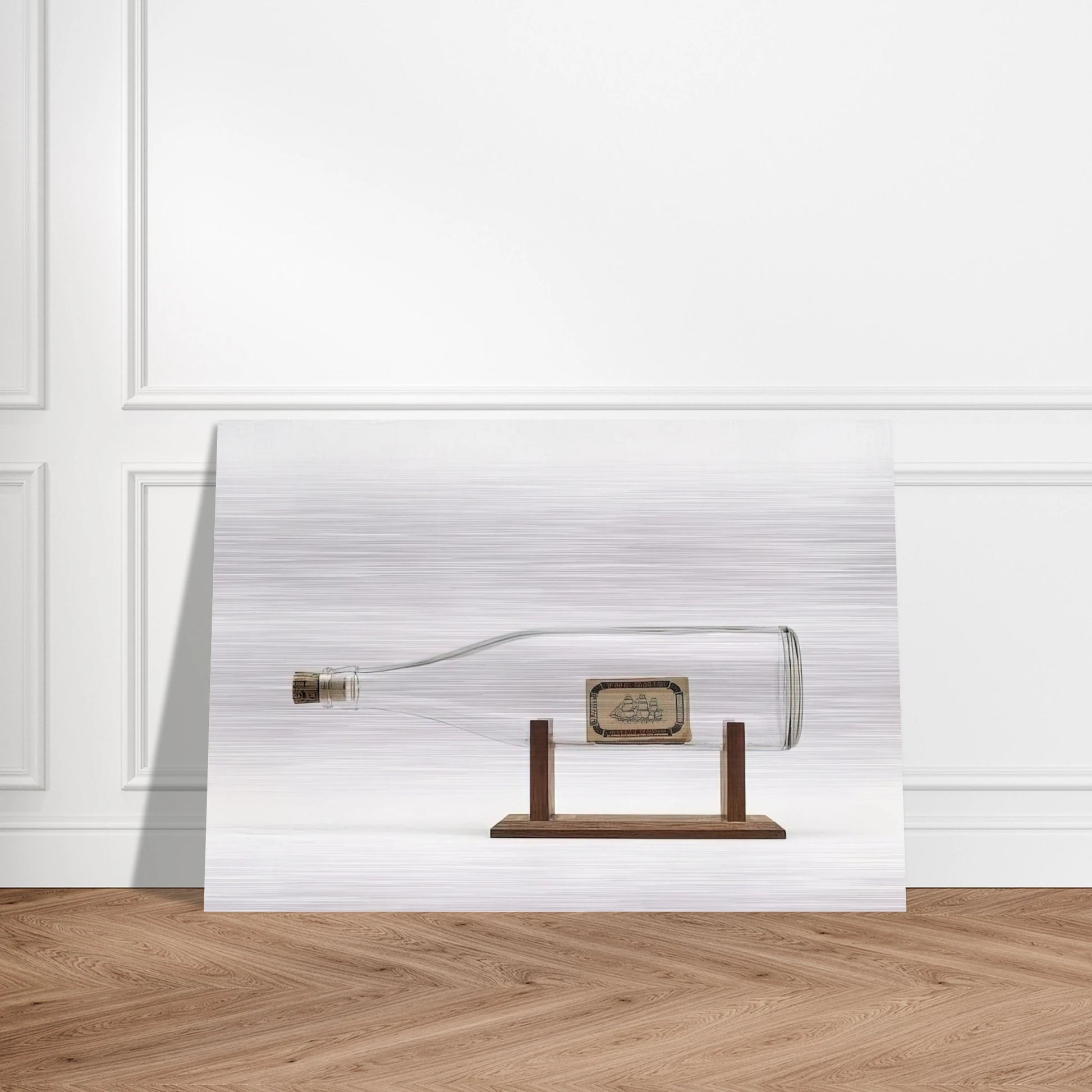 Ship in a Bottle - 1963 - Billy Apple Brushed Aluminum Print - 70x100 cm / 28x40 inches | Billy Apple Aluminum Print | Billy Apple Prints