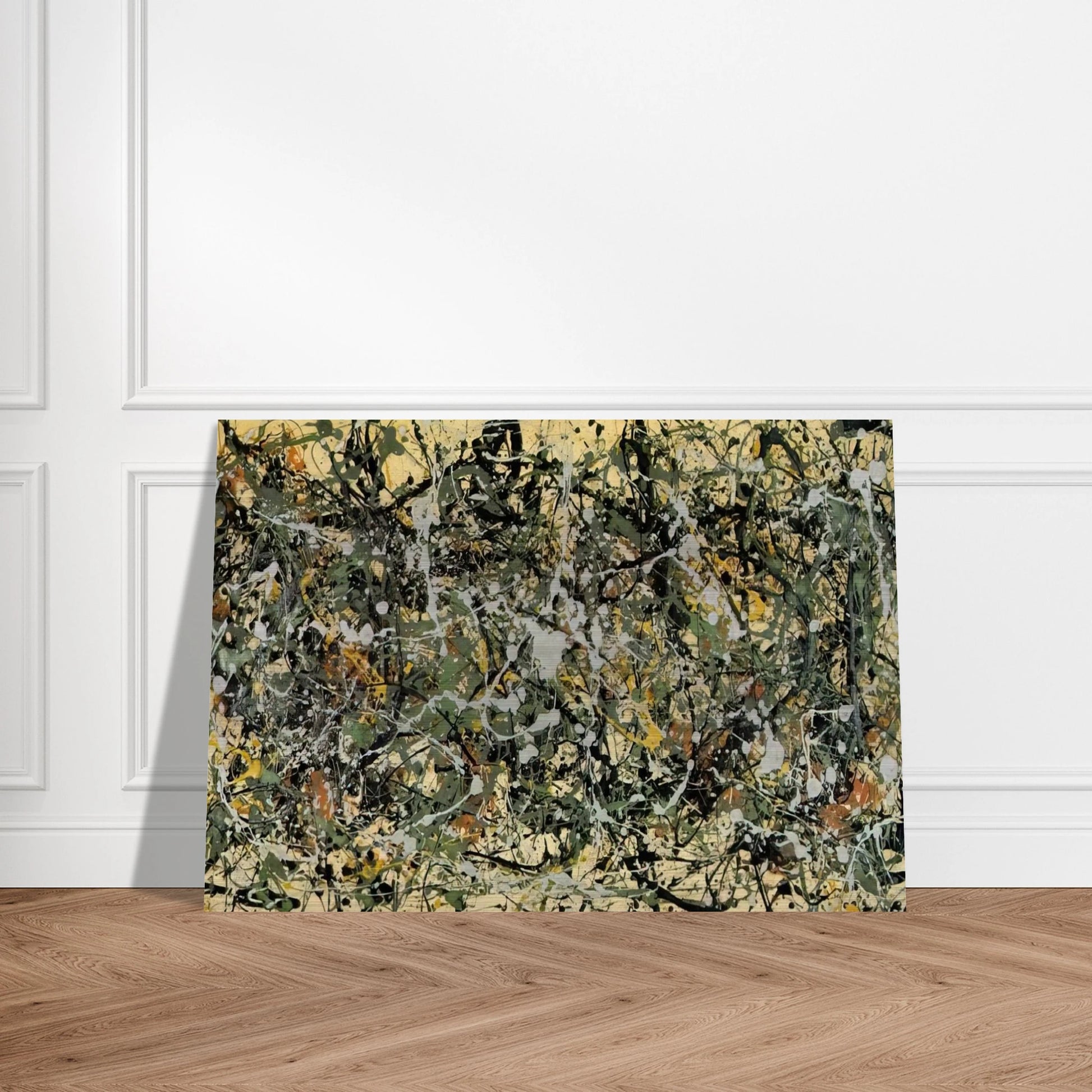 NUMBER 8 1949 - Jackson Pollock Brushed Aluminum Print - 70x100 cm / 28x40 inches | Jackson Pollock Aluminum Print | Jackson Pollock Prints