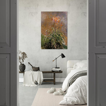 Hamerocallis - claude monet Brushed Aluminum Print - 70x100 cm / 28x40 inches | claude monet Aluminum Print | claude monet Prints