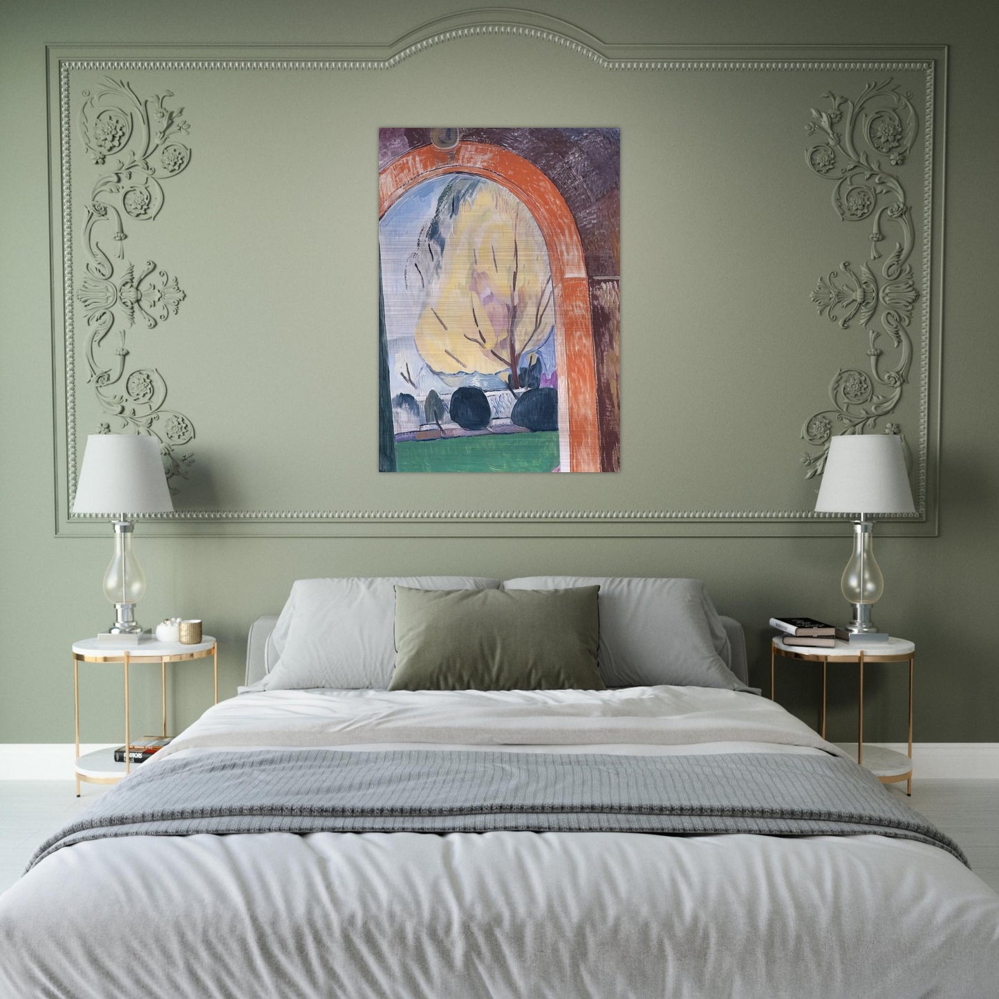 Yarralumla - 1932 - Grace Cossington Smith Brushed Aluminum Print - 70x100 cm / 28x40 inches | Grace Cossington Smith Aluminum Print | Grace Cossington Smith Prints