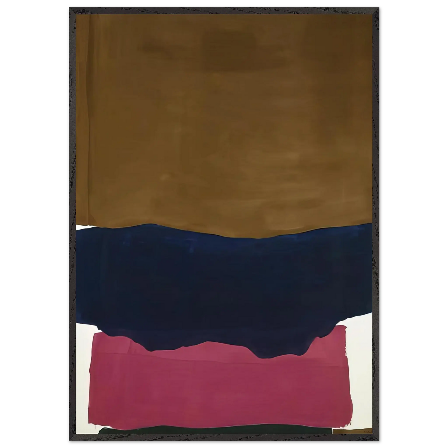 Helen Frankenthaler - Indian Summer - 1967 Wall art - 40x50 cm / 16x20 Inches - Premium Wooden Framed Poster With Fine Art Paper - White frame