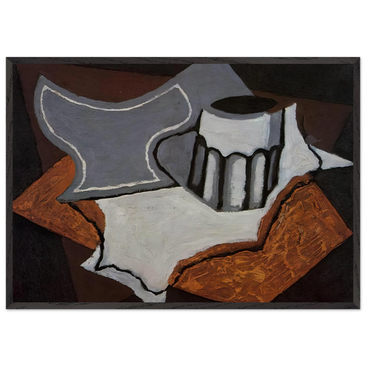 THE GOBLET 1927 - Juan Gris 70x100 cm / 28x40 inches Framed Art Print – Black Wooden Frame