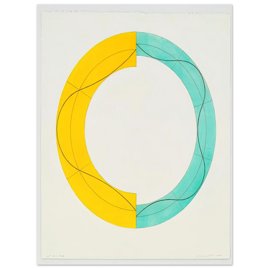 Robert Mangold - SPLIT RING IMAGE 2008  75x100 cm / 30x40inches Fine Art Poster