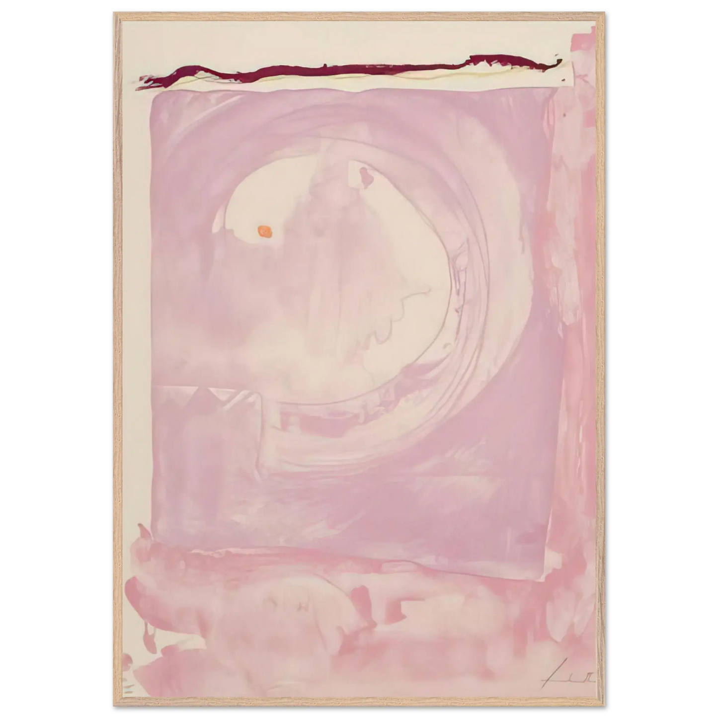 Helen Frankenthaler - Reflections IX - 1995 Wall art - A3 (29.7 x 42  cm) - Fine Art Poster - -