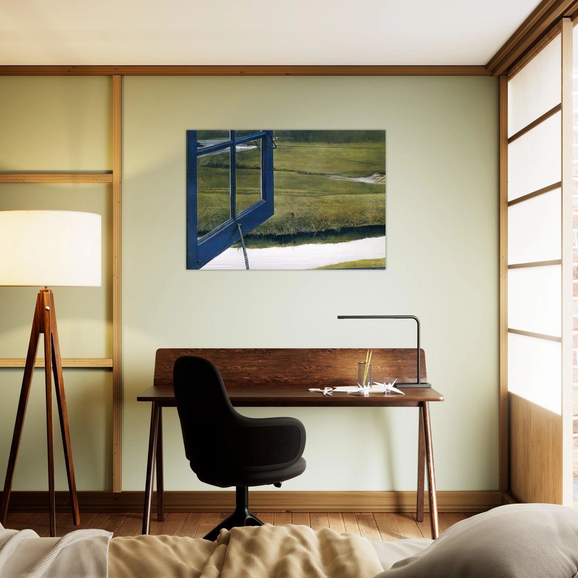 LOVE IN THE AFTERNOON - Andrew Wyeth Brushed Aluminum Print - 70x100 cm / 28x40 inches | Andrew Wyeth Aluminum Print | Andrew Wyeth Prints