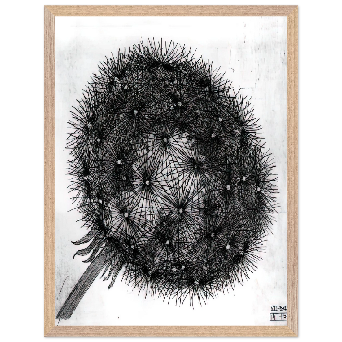 MC Escher - BLOWBALL I Wall Art - 21x29.7 cm / 8x12" - Premium Wooden Framed Poster With Fine Art Paper-canvas - Black frame