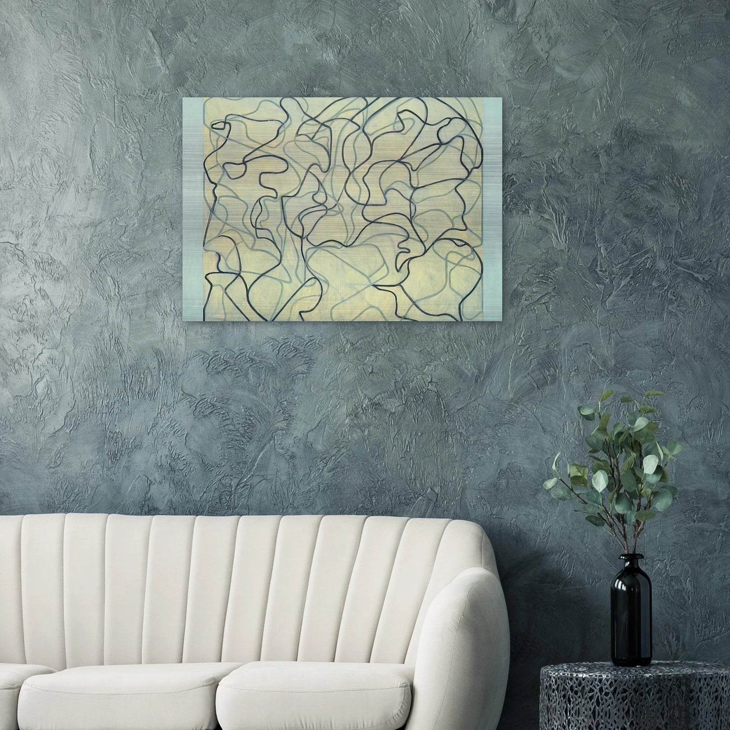 First Letter - 2009 - Brice Marden Brushed Aluminum Print - 70x100 cm / 28x40 inches | Brice Marden Aluminum Print | Brice Marden Prints