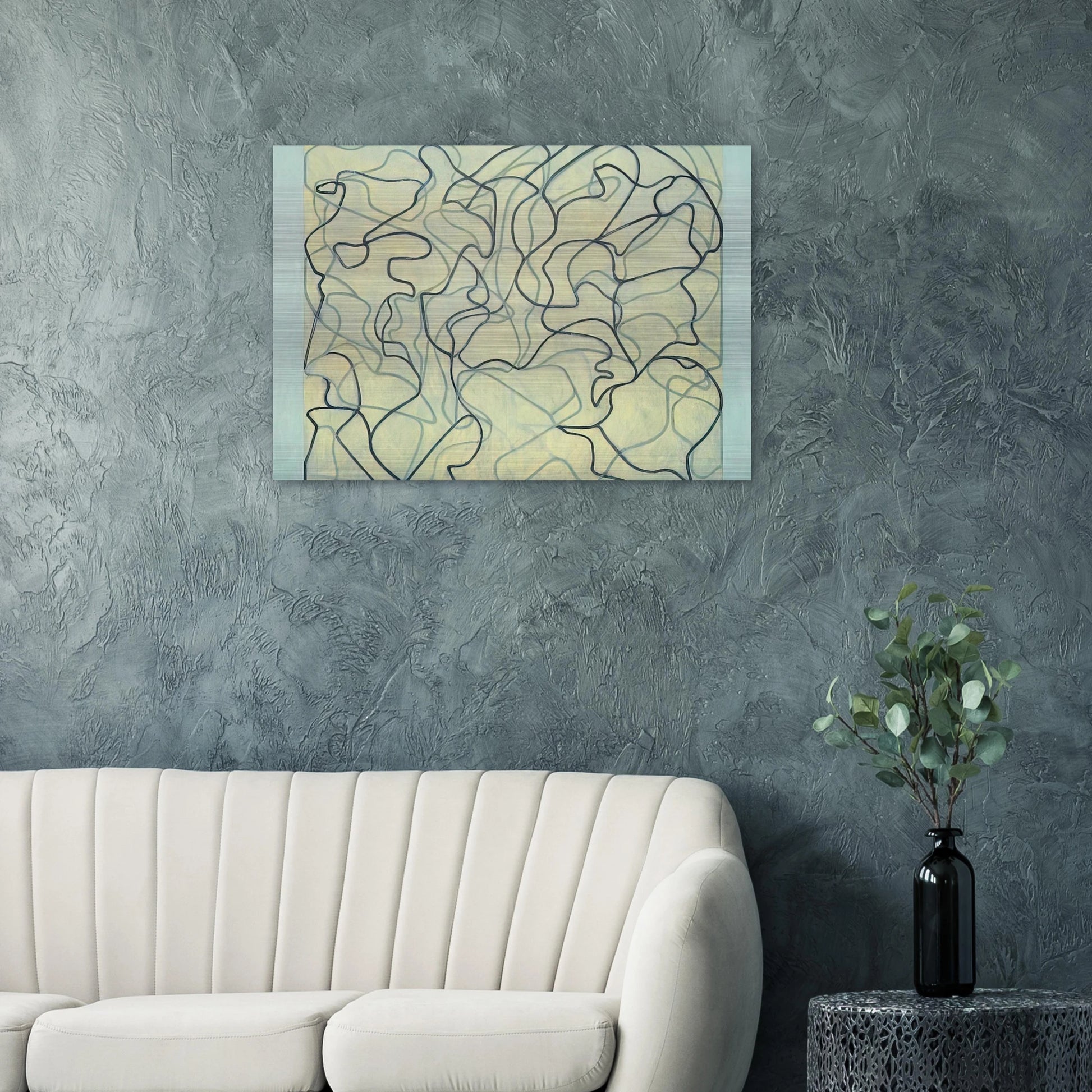 First Letter - 2009 - Brice Marden Brushed Aluminum Print - 70x100 cm / 28x40 inches | Brice Marden Aluminum Print | Brice Marden Prints