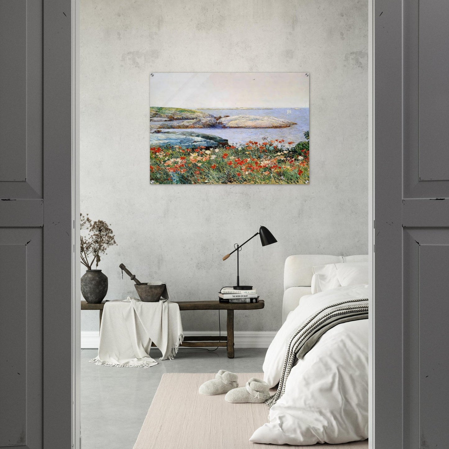 Poppies, Isles of Shoals - Childe Hassam Acrylic Print - 70x100 cm / 28x40″ inches | Childe Hassam Wall Art | Childe Hassam Prints