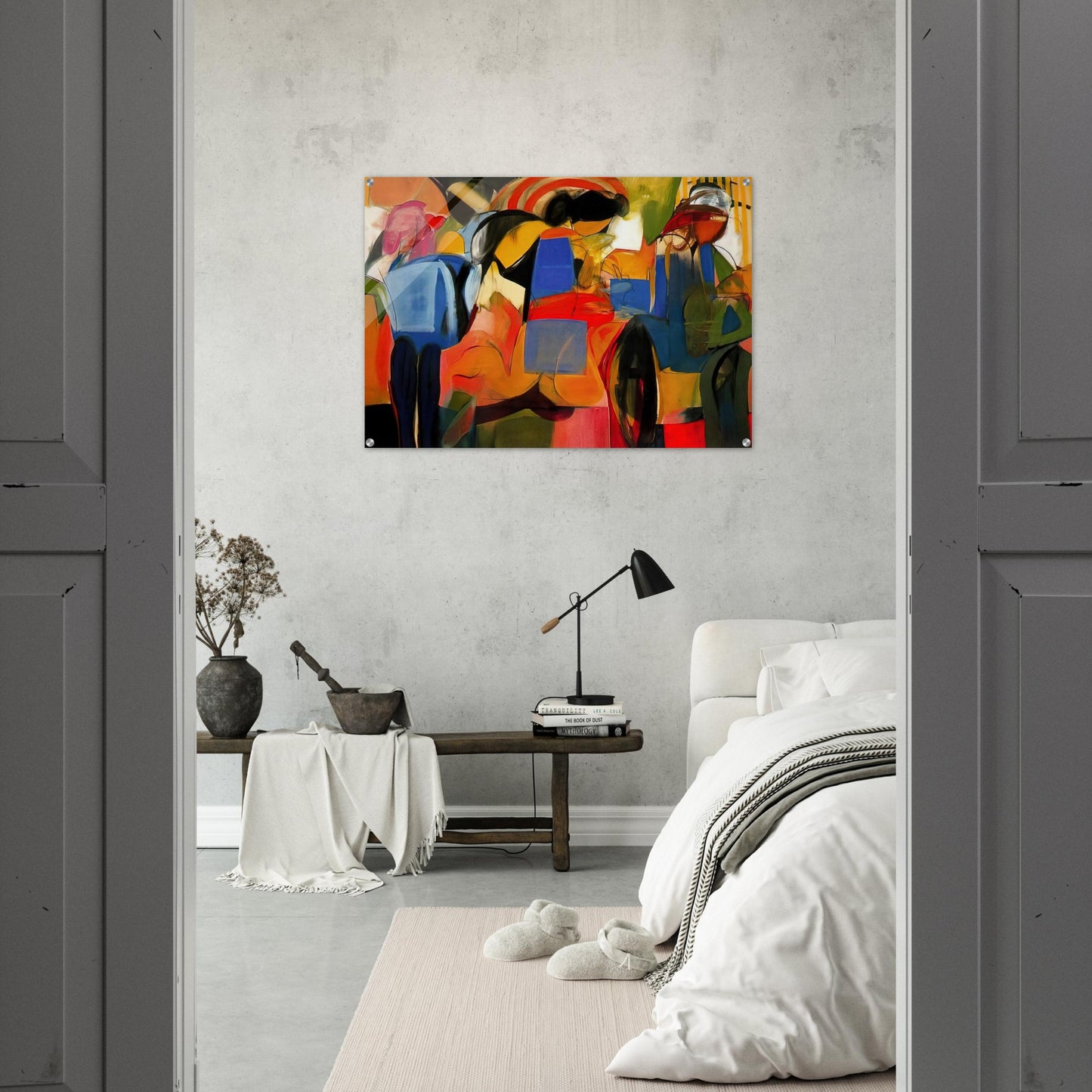 Facade - Abstract Expressionism - Miriam Schapiro Acrylic Print - 70x100 cm / 28x40″ inches