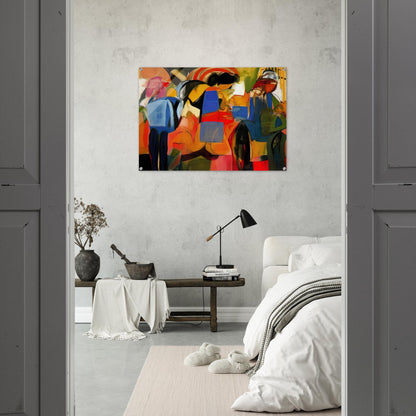 Facade - Abstract Expressionism - Miriam Schapiro Acrylic Print - 70x100 cm / 28x40″ inches