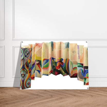 PROSE OF THE TRANS SIBERIAN AND OF LITTLE JEHANNE OF FRANCE 1913 - Sonia Delaunay Acrylic Print - 70x100 cm / 28x40″ inches