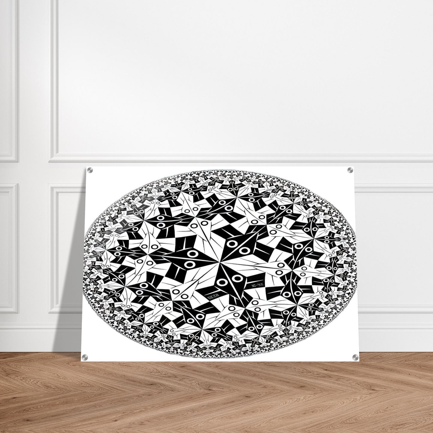CIRCLE LIMIT I - MC Escher Acrylic Print - 70x100 cm / 28x40″ inches | Maurits Cornelis Escher Prints