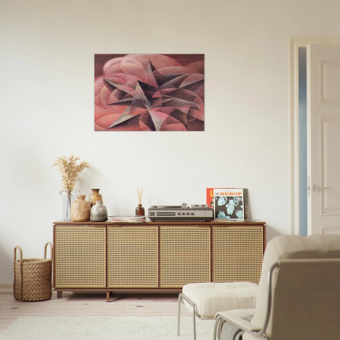 Armonie di forme contrarie - 1935 - Gerardo Dottori Brushed Aluminum Print - 70x100 cm / 28x40 inches | Gerardo Dottori Aluminum Print | Gerardo Dottori Prints