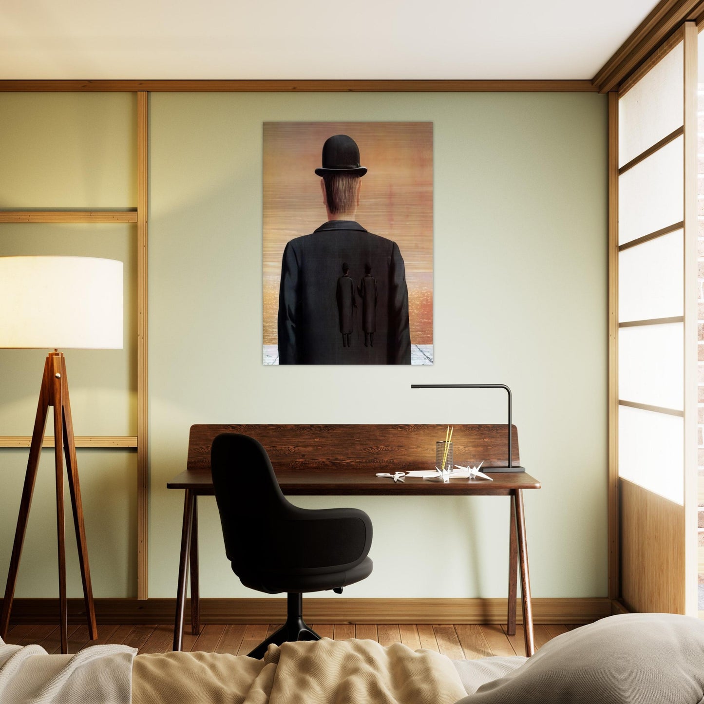 THE SPIRIT OF ADVENTURE 1962 - Rene Magritte Brushed Aluminum Print - 70x100 cm / 28x40 inches | Rene Magritte Aluminum Print | Rene Magritte Prints