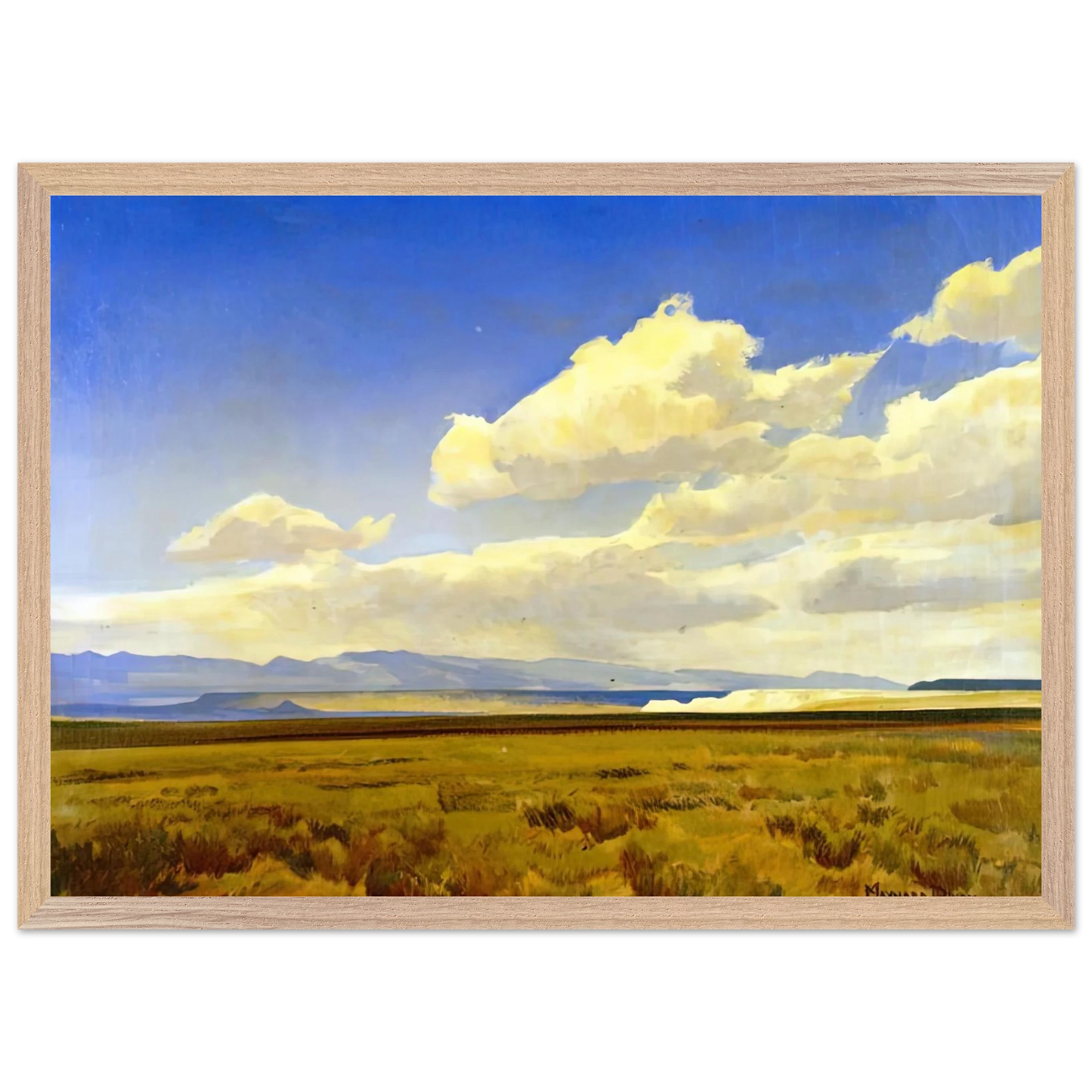 Maynard Dixon - WIND OF WYOMING 1936 Wall art - 70x100 cm / 28x40 inches - Fine Art Poster-canvas - -