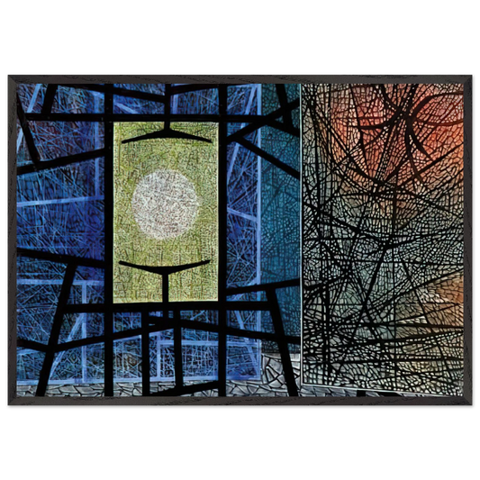 Equations - 1965 - Jimmy Ernst 70x100 cm / 28x40 inches Framed Art Print – Black Wooden Frame