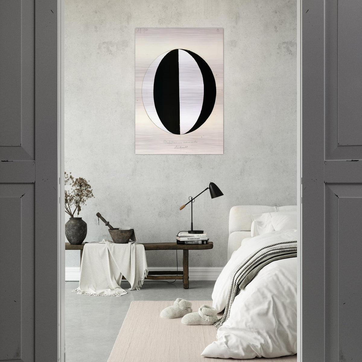 THE MAHATMAS PRESENT STANDING POINT SERIES II NO 2A 1920 - Hilma af Klint Brushed Aluminum Print - 70x100 cm / 28x40 inches | Hilma af Klint Aluminum Print | Hilma af Klint Prints