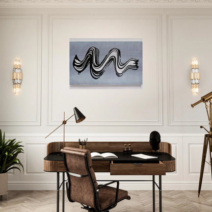 BRUSHSTROKE 1965 - Roy Lichtenstein Brushed Aluminum Print - 70x100 cm / 28x40 inches | Roy Lichtenstein Aluminum Print | Roy Lichtenstein Prints