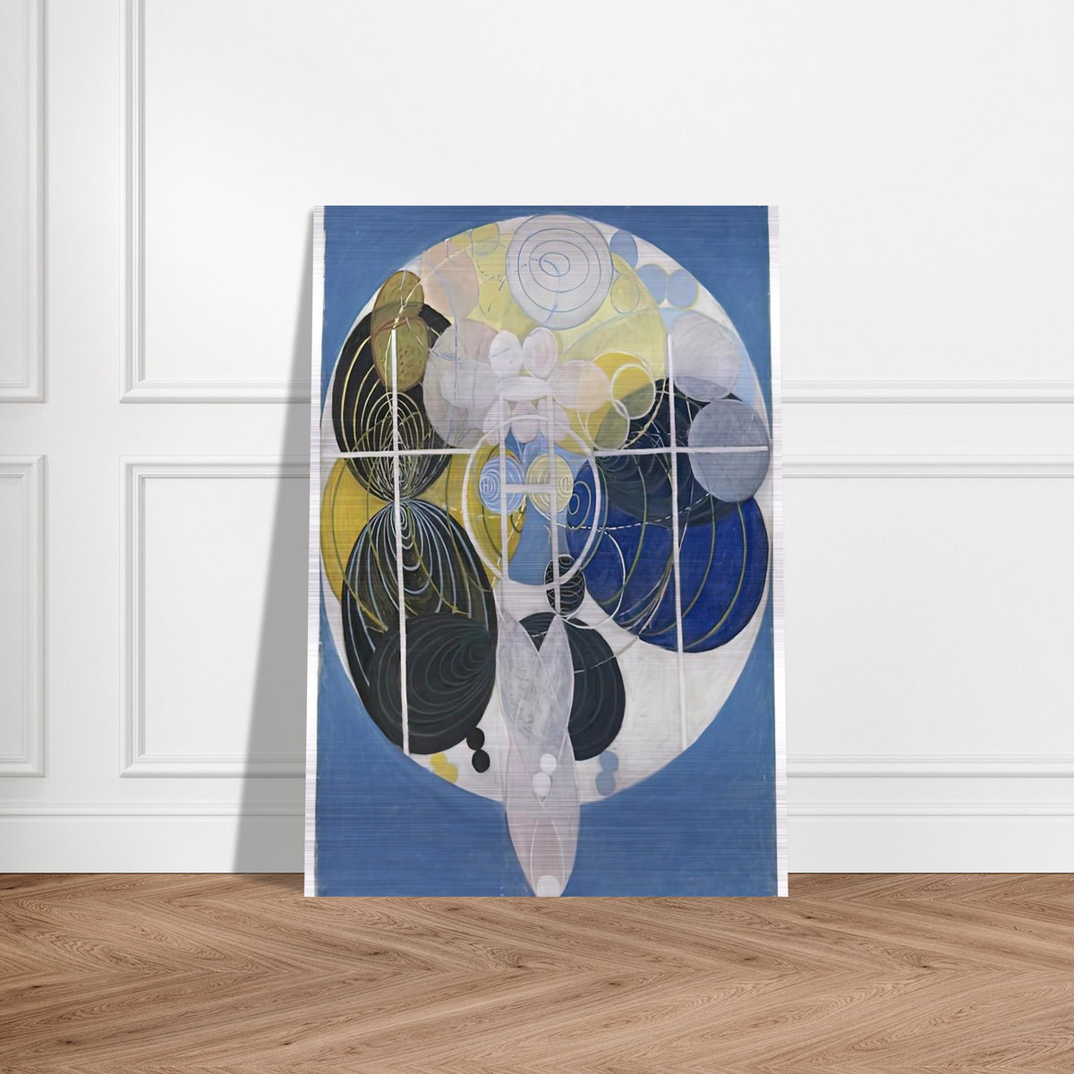 THE LARGE FIGURE PAINTINGS NR 5 1907 - Hilma af Klint Brushed Aluminum Print - 70x100 cm / 28x40 inches | Hilma af Klint Aluminum Print | Hilma af Klint Prints