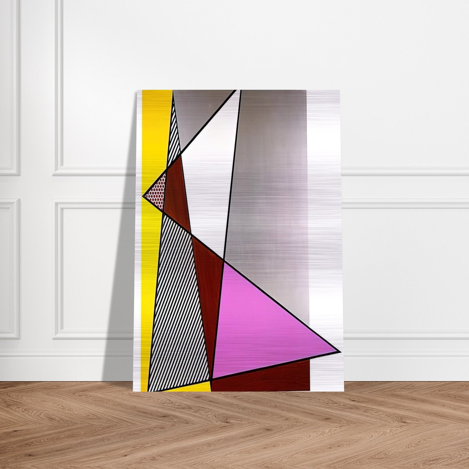 IMPERFECT PAINTING 1986 - Roy Lichtenstein Brushed Aluminum Print - 70x100 cm / 28x40 inches | Roy Lichtenstein Aluminum Print | Roy Lichtenstein Prints