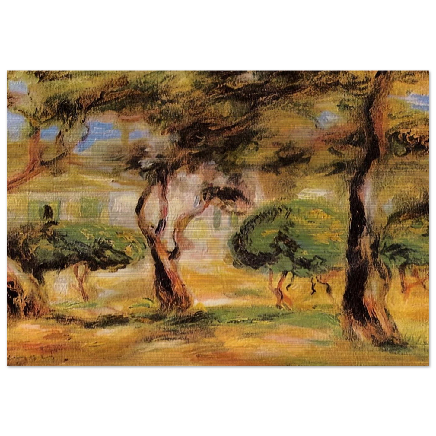 The Garden Collettes - Pierre-Auguste Renoir Brushed Aluminum Print - 70x100 cm / 28x40 inches | Pierre-Auguste Renoir Aluminum Print | Pierre-Auguste Renoir Prints
