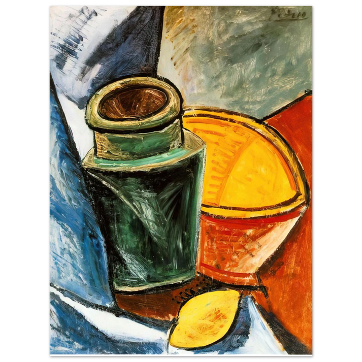 Pablo Picasso - Still life with lemons  75x100 cm / 30x40inches Fine Art Poster