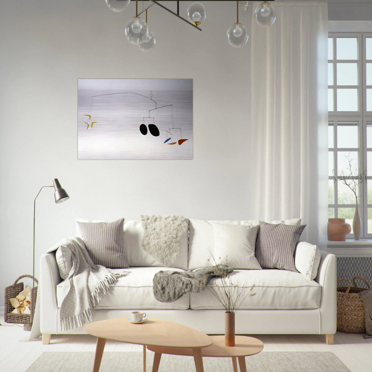 BOOMERANGS 1941 0 - Alexander Calder Brushed Aluminum Print - 70x100 cm / 28x40 inches | Alexander Calder Aluminum Print | Alexander Calder Prints